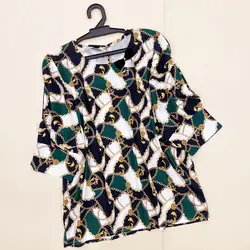 کیمونو یقه پاپیون طرح زنجیری