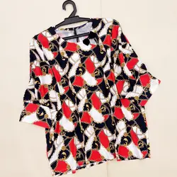 کیمونو یقه پاپیون طرح زنجیری