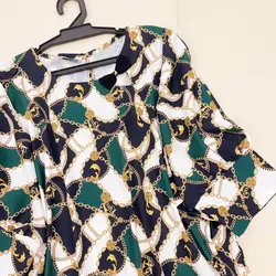 کیمونو یقه پاپیون طرح زنجیری