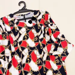 کیمونو یقه پاپیون طرح زنجیری