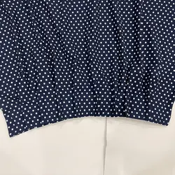 شومیز پانچ پایین پیله طرح خال خال سورمه ای