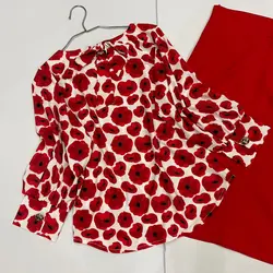 کیمونو طرح گل شقایق