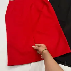 دامن خمره ای چاکدار