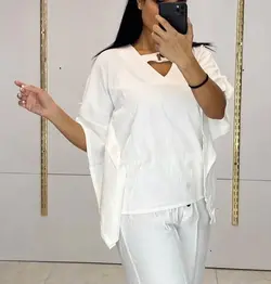 شومیز پانچ یقه هفت ساده