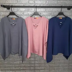 شومیز پانچ یقه هفت ساده