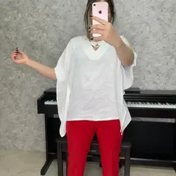 شومیز پانچ یقه هفت ساده