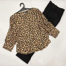 کیمونو طرح پلنگی روشن