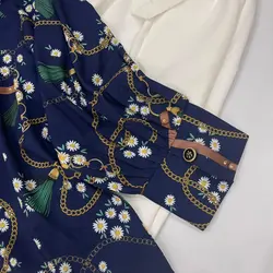 کیمونو طرح شکوفه سفید