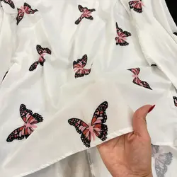 شومیز اسکاتلندی طرح پروانه