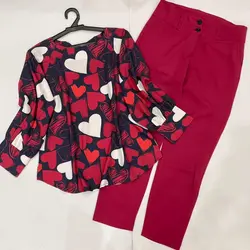 کیمونو طرح قلب ولنتاین