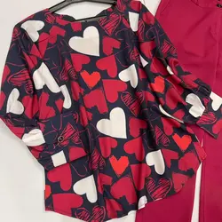 کیمونو طرح قلب ولنتاین