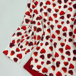 کیمونو طرح قلب اناری