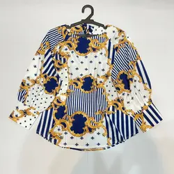 کیمونو طرح ورساچه سورمه ای