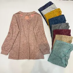 شومیز پاییزه یقه ضربدری