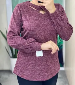 شومیز پاییزه یقه ضربدری