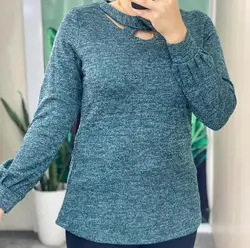 شومیز پاییزه یقه ضربدری