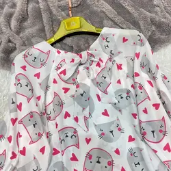 کیمونو طرح گربه سرخابی