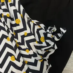 شومیز آستین واشری طرح توپ طلایی