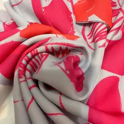 کیمونو فری سایز طرح ولنتاین قلب سرخابی