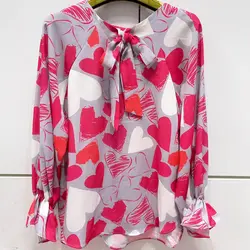 کیمونو فری سایز طرح ولنتاین قلب سرخابی