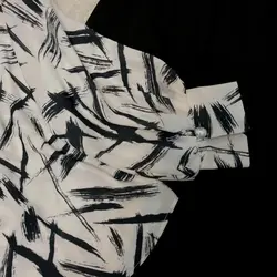 کیمونو طرح قلمو نقاشی مشکی