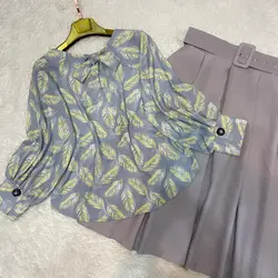 کیمونو طرح پر زرد