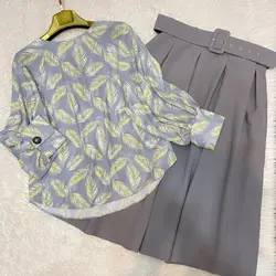 کیمونو طرح پر زرد