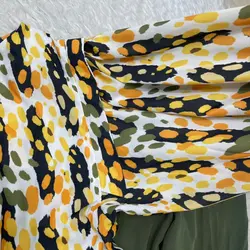 شومیز آستین چین طرح ببری نارنجی