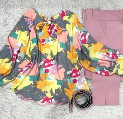 کیمونو طرح ابر و بادی