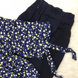 شومیز آستین پفی طرح شکوفه زرد