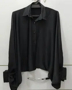 شومیز آستین فیلی جلو دکمه