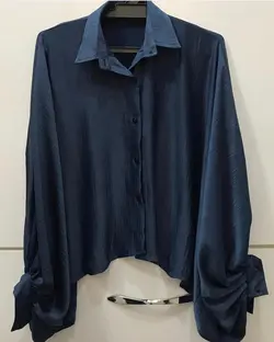 شومیز آستین فیلی جلو دکمه