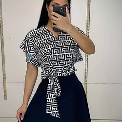 تاپ یقه هفت طرح ورساچه