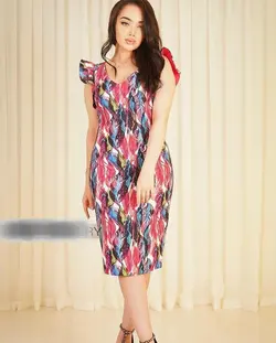 پیراهن مجلسی طرح فندق