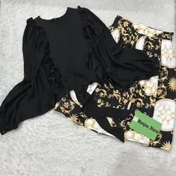 شومیز سینه چین مشکی