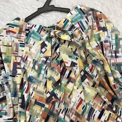 کیمونو طرح چهارخونه قهوه ای