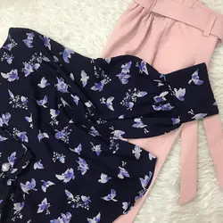 کیمونو طرح پرستوهای آبی