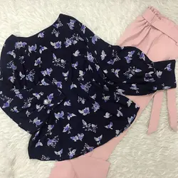 کیمونو طرح پرستوهای آبی