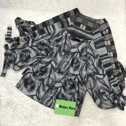 شومیز آستین واشری پاییزه طرح گل لاله