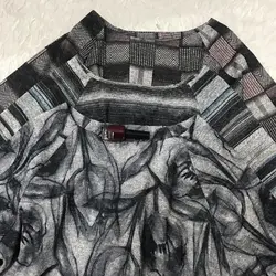 شومیز آستین واشری پاییزه طرح گل لاله