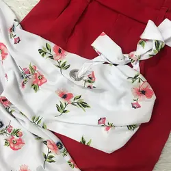 شومیز آستین واشری گل انار