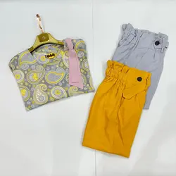 شومیز سرشانه واشری طرح بته جقه