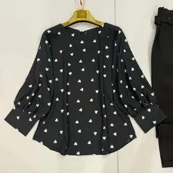 کیمونو طرح قلب ریز سفید