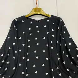 کیمونو طرح قلب ریز سفید