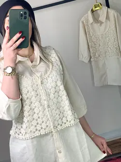 تونیک قلاب بافی