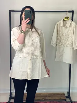 تونیک قلاب بافی