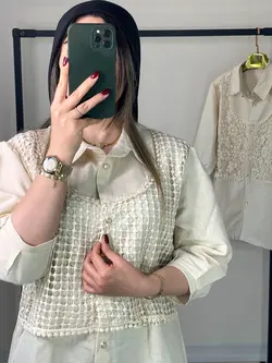 تونیک قلاب بافی