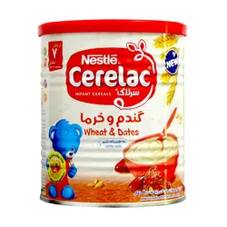 سرلاک گندم و خرما به همراه شیر نستله 400 گرم