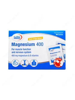 ساشه منیزیم 400 میلی گرم یوروویتال 30 عدد