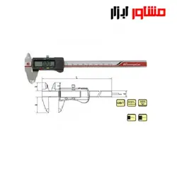 کولیس دیجیتال گوانگلو 30 سانتی متر 111-103-HB